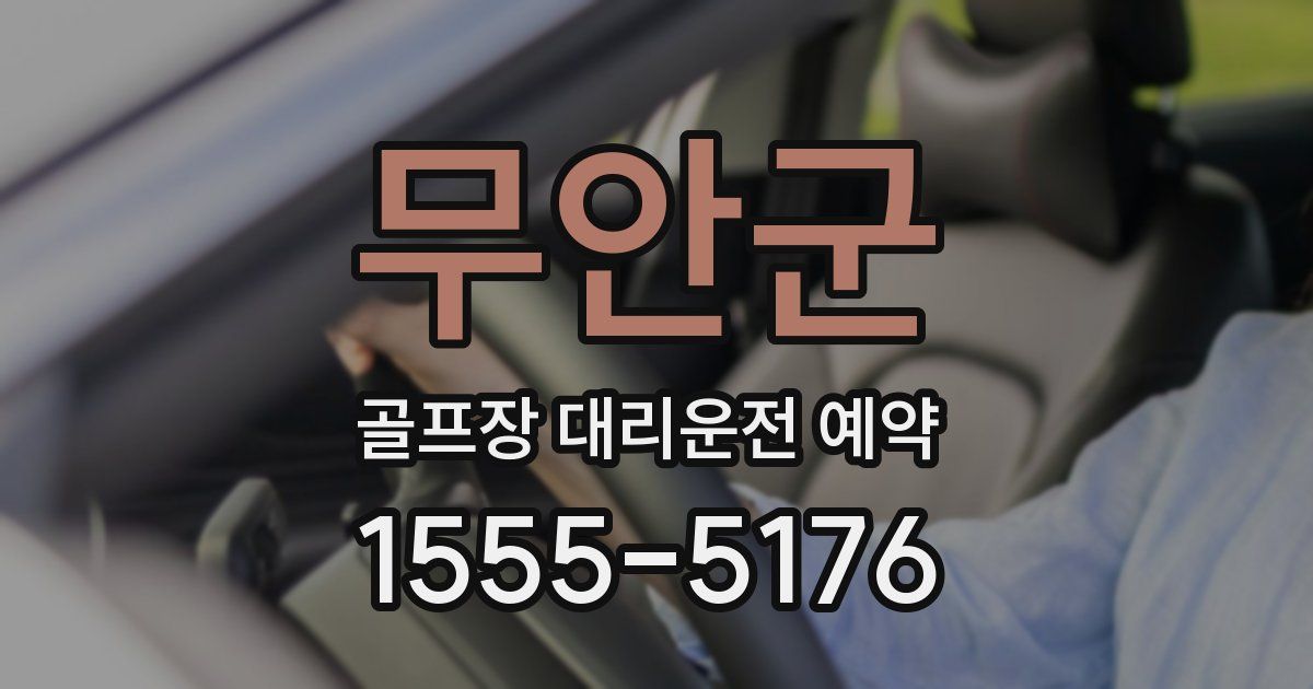 무안군 골프장 대리운전 예약
