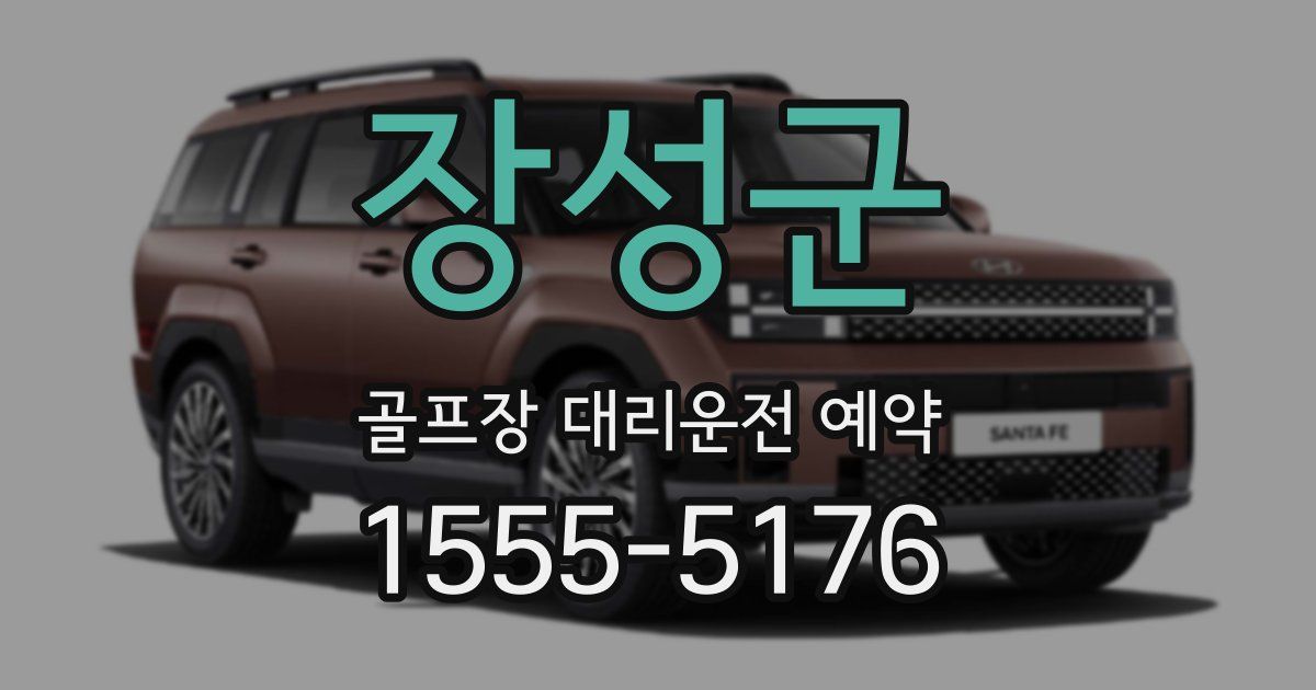 장성군 골프장 대리운전 예약