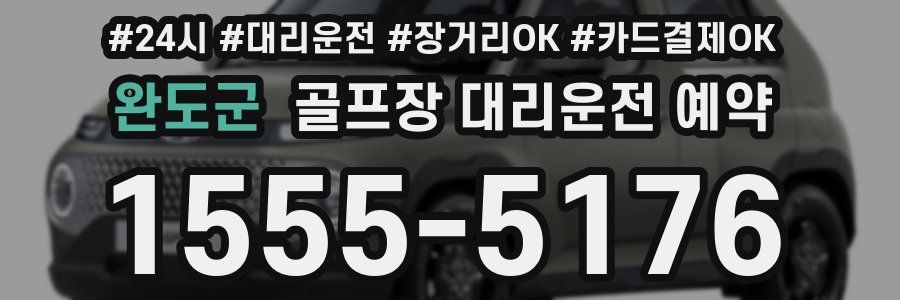 완도군 골프장 대리운전 예약