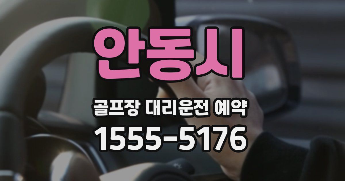 안동시 골프장 대리운전 예약