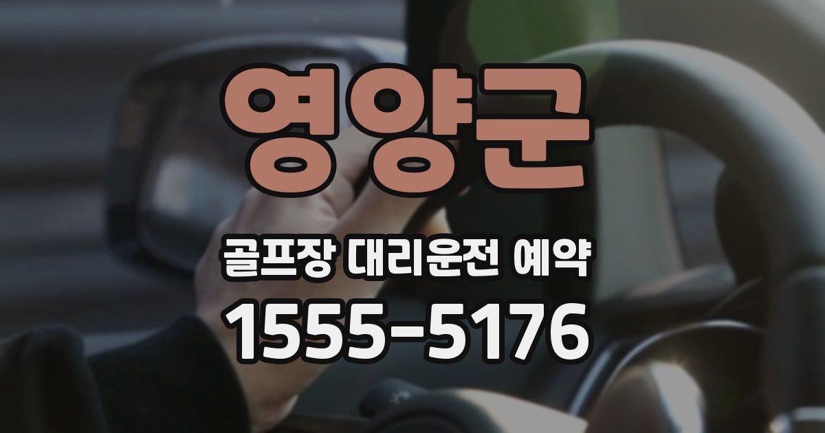 영양군 골프장 대리운전 예약