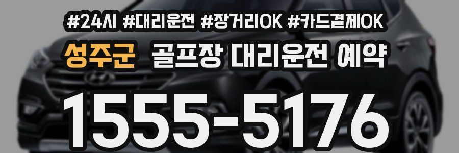 성주군 골프장 대리운전 예약