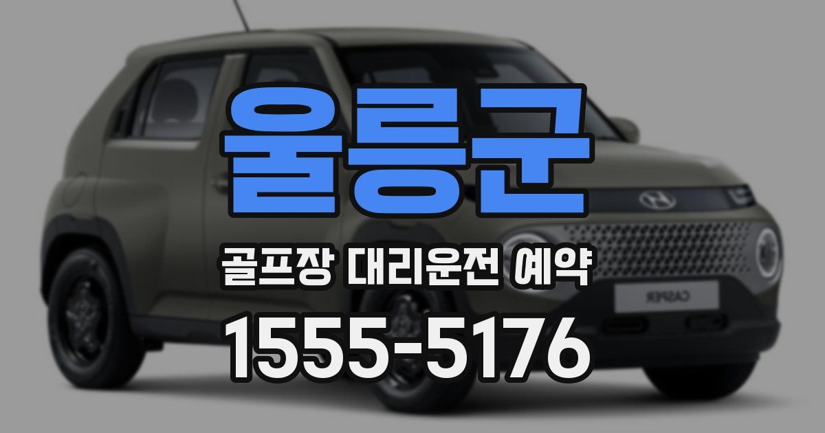 울릉군 골프장 대리운전 예약