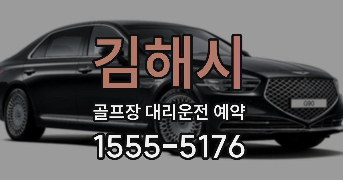 김해시 골프장 대리운전 예약