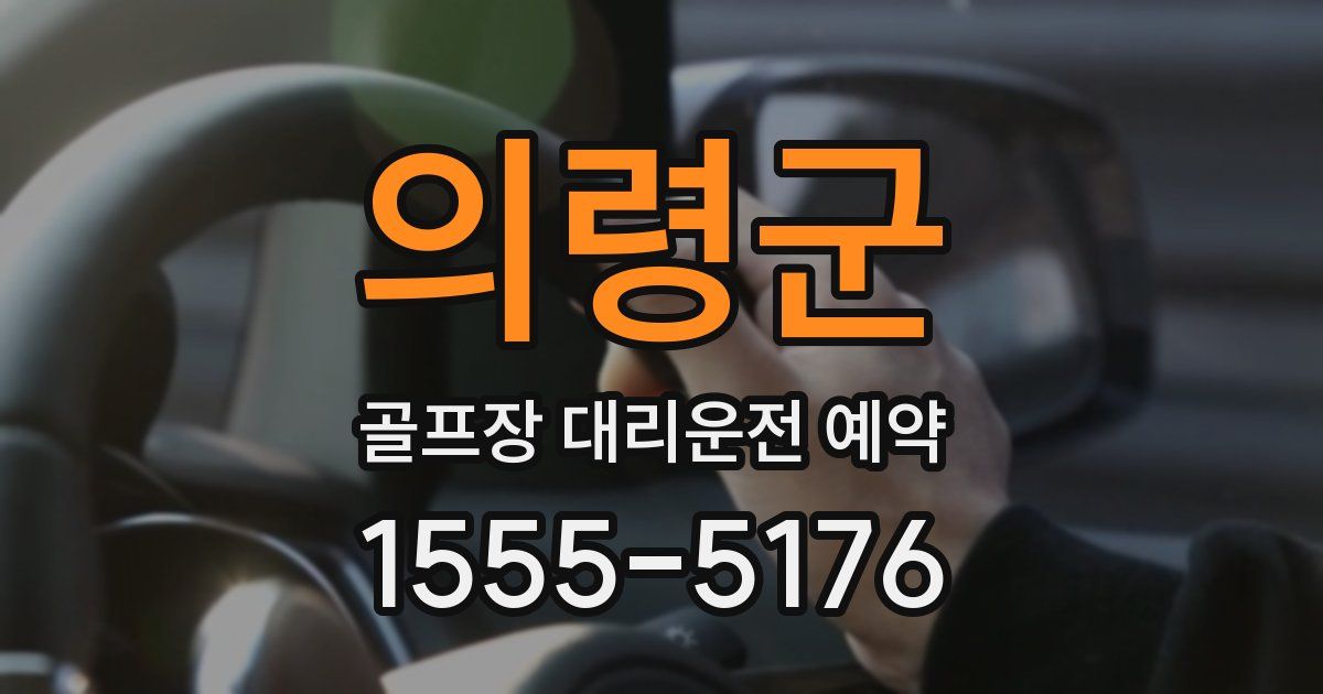 의령군 골프장 대리운전 예약