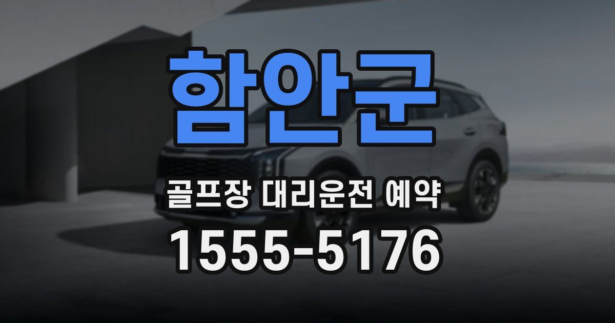 함안군 골프장 대리운전 예약
