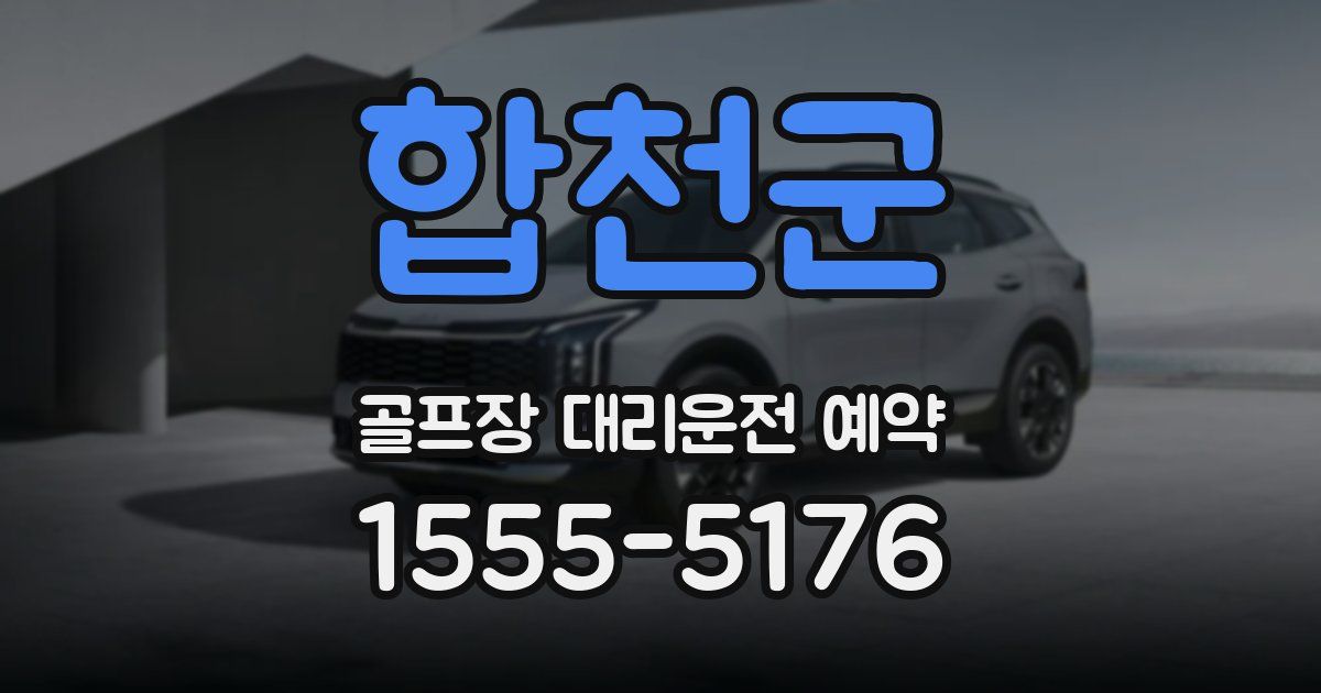 합천군 골프장 대리운전 예약