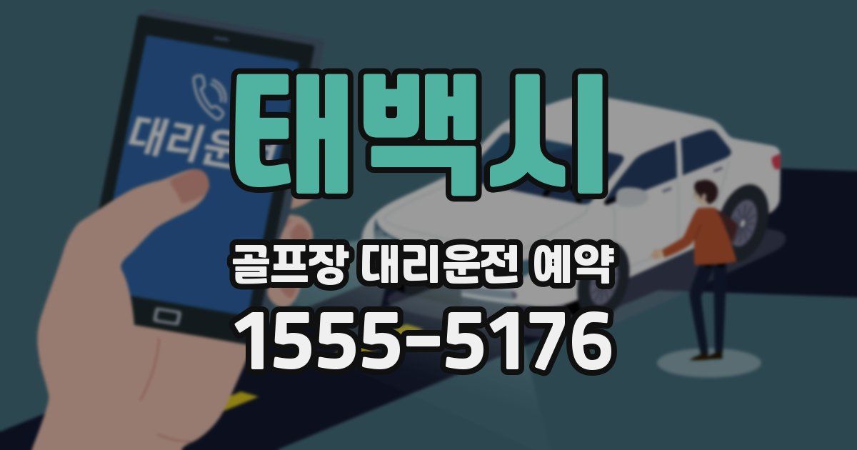 태백시 골프장 대리운전 예약