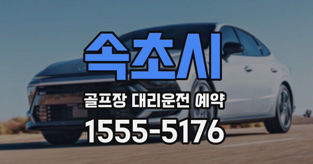 속초시 골프장 대리운전 예약