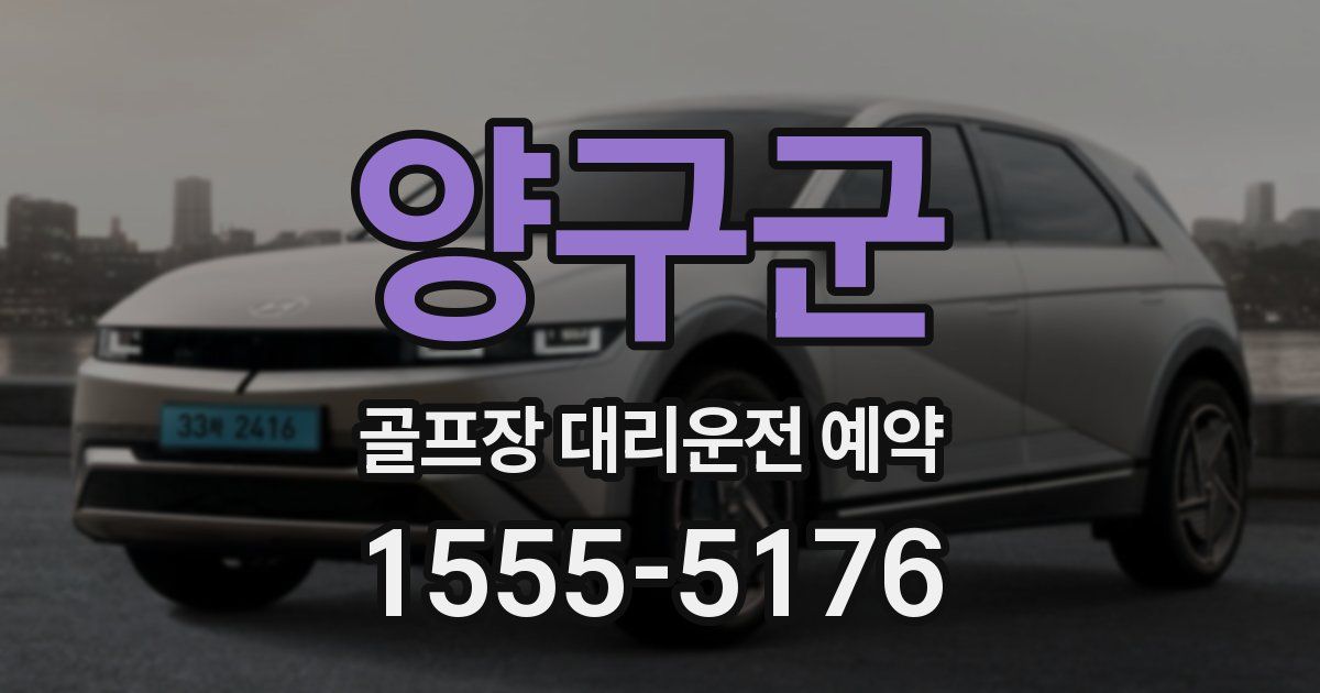 양구군 골프장 대리운전 예약