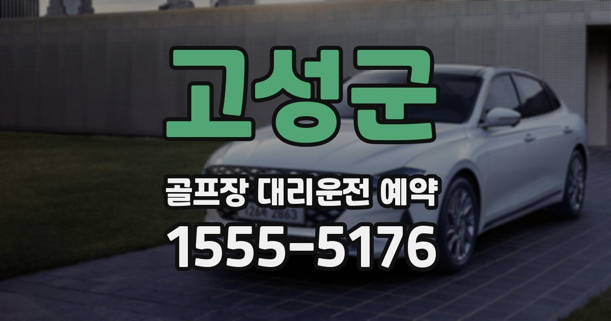 고성군 골프장 대리운전 예약