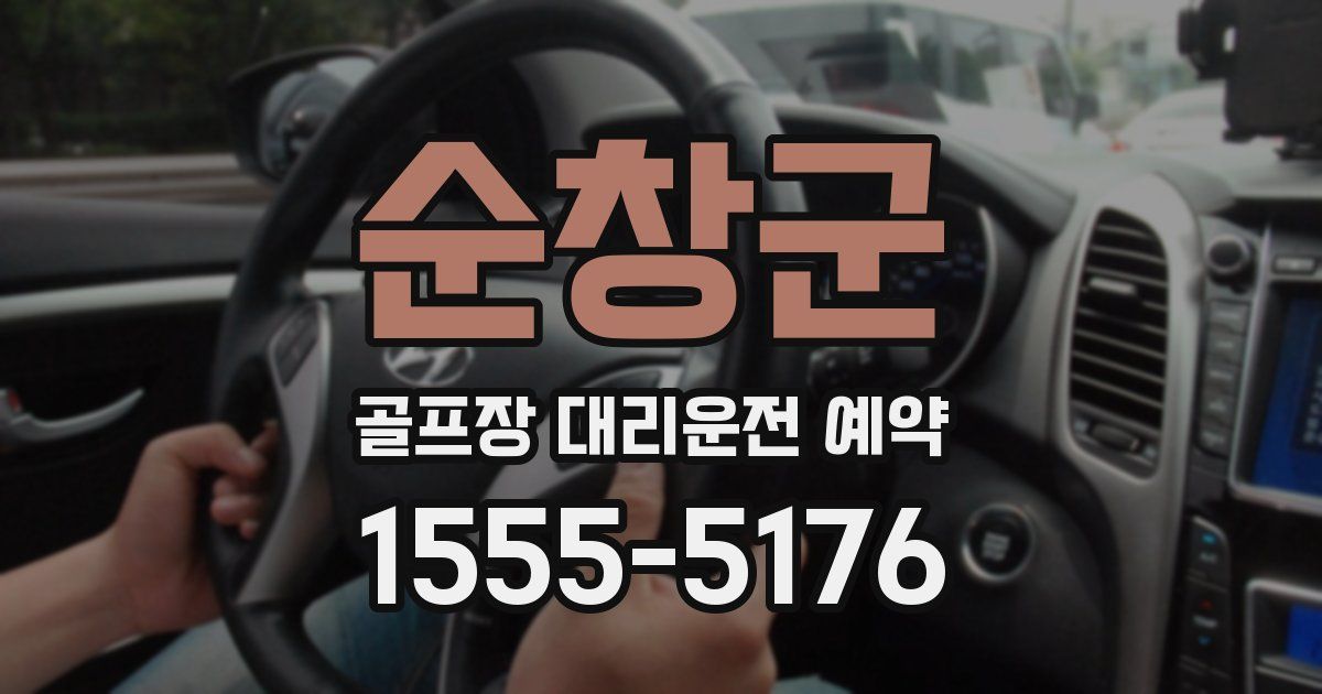순창군 골프장 대리운전 예약