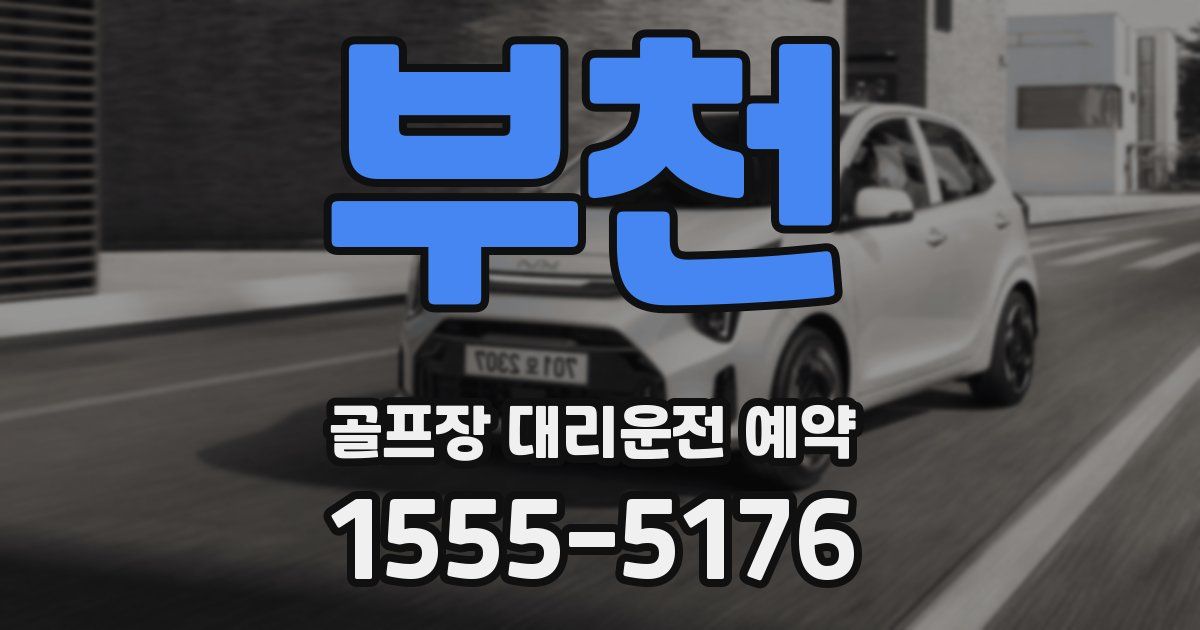 부천 골프장 대리운전 예약