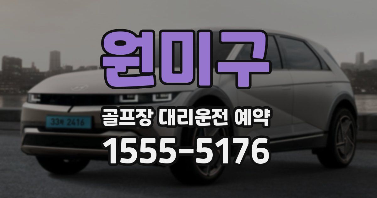 원미구 골프장 대리운전 예약