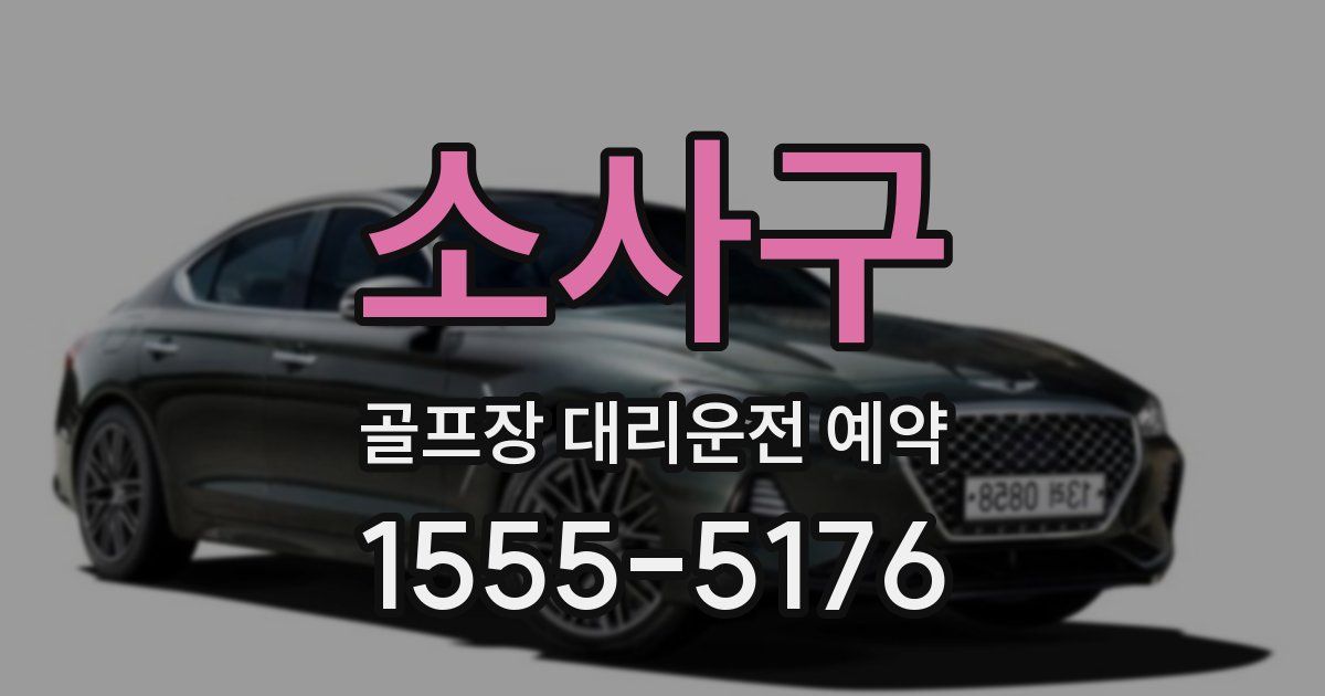 소사구 골프장 대리운전 예약
