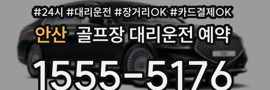 안산 골프장 대리운전 예약