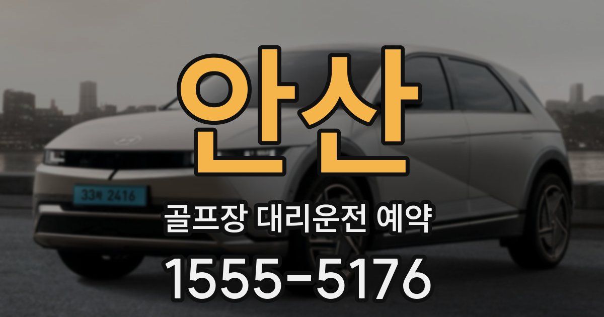 안산 골프장 대리운전 예약