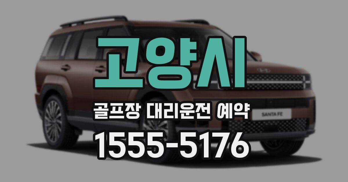 고양시 골프장 대리운전 예약