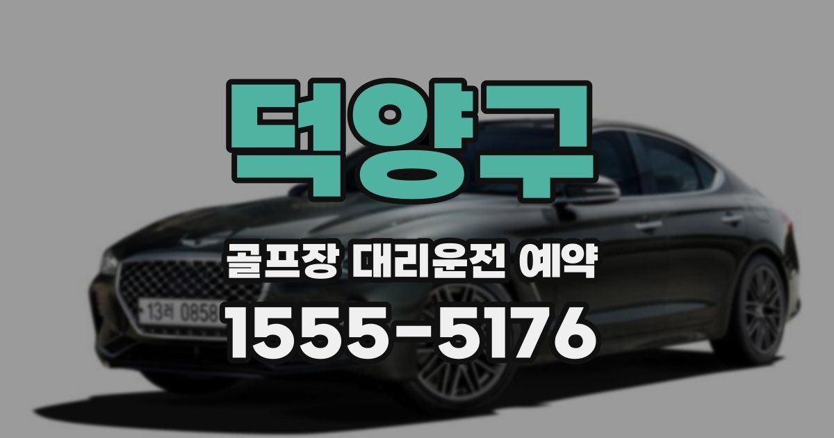 덕양구 골프장 대리운전 예약