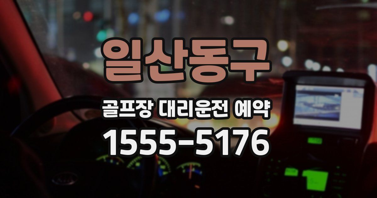 일산동구 골프장 대리운전 예약