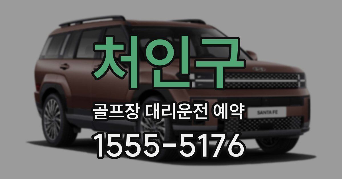 처인구 골프장 대리운전 예약