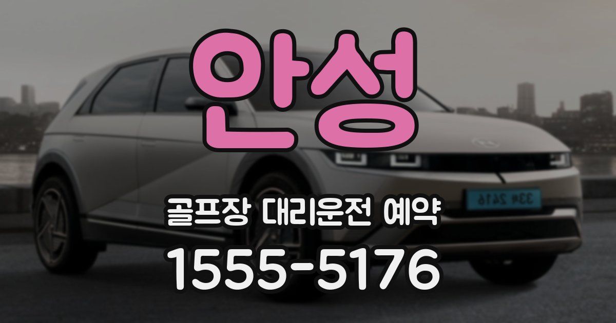 안성 골프장 대리운전 예약