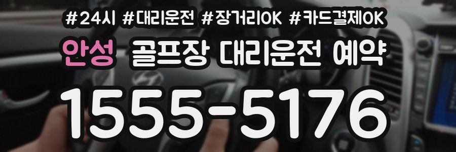 안성 골프장 대리운전 예약