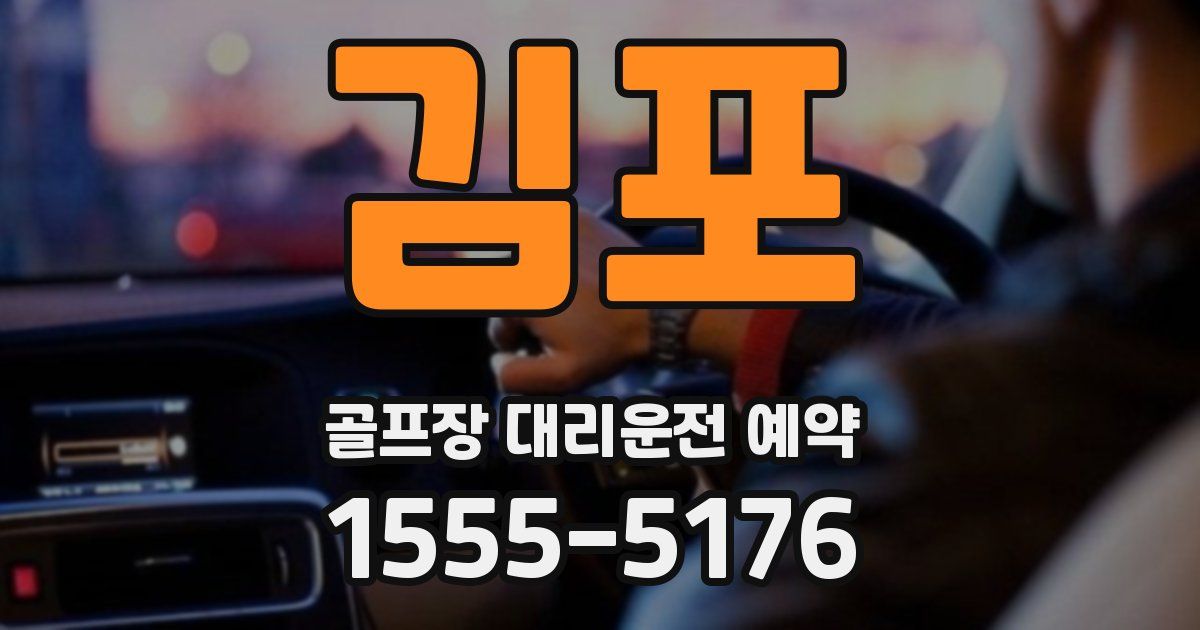 김포 골프장 대리운전 예약