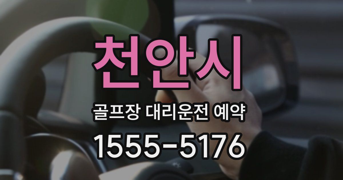 천안시 골프장 대리운전 예약