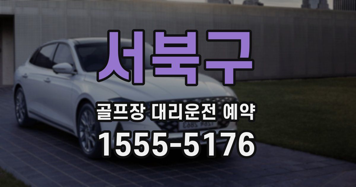 서북구 골프장 대리운전 예약