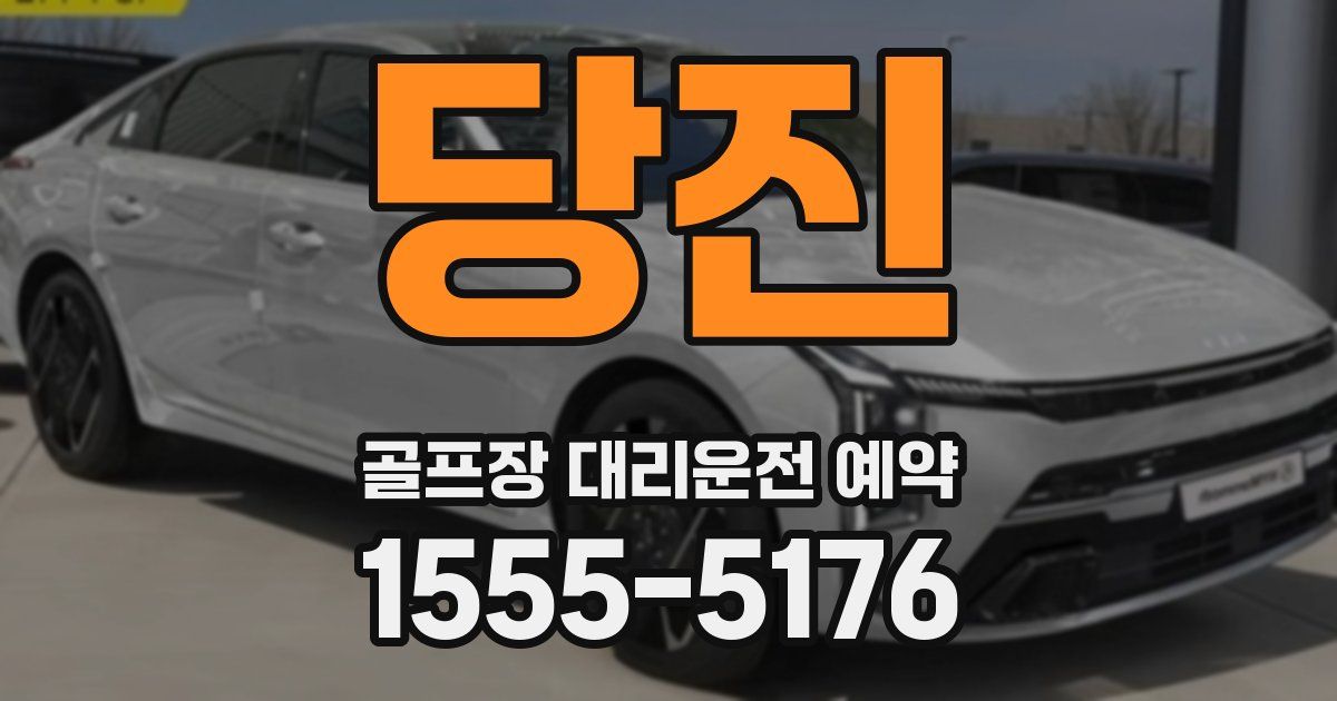 당진 골프장 대리운전 예약