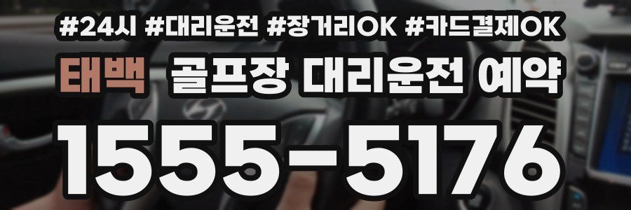 태백 골프장 대리운전 예약