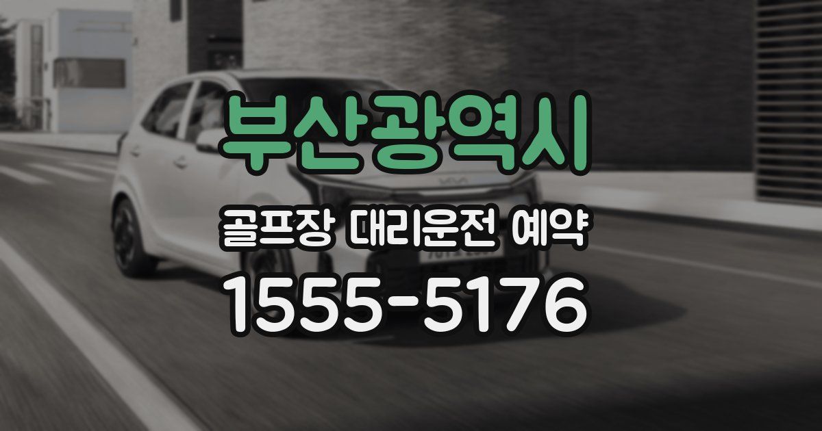 부산광역시 골프장 대리운전 예약