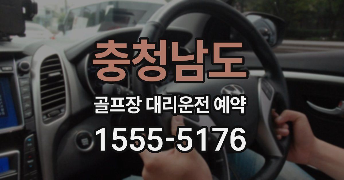 충청남도 골프장 대리운전 예약