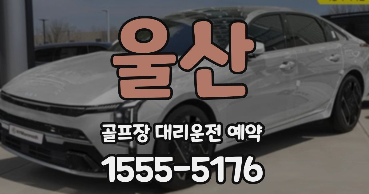 울산 골프장 대리운전 예약