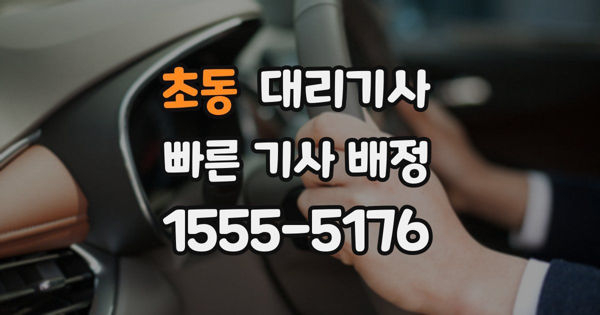 초동 대리기사