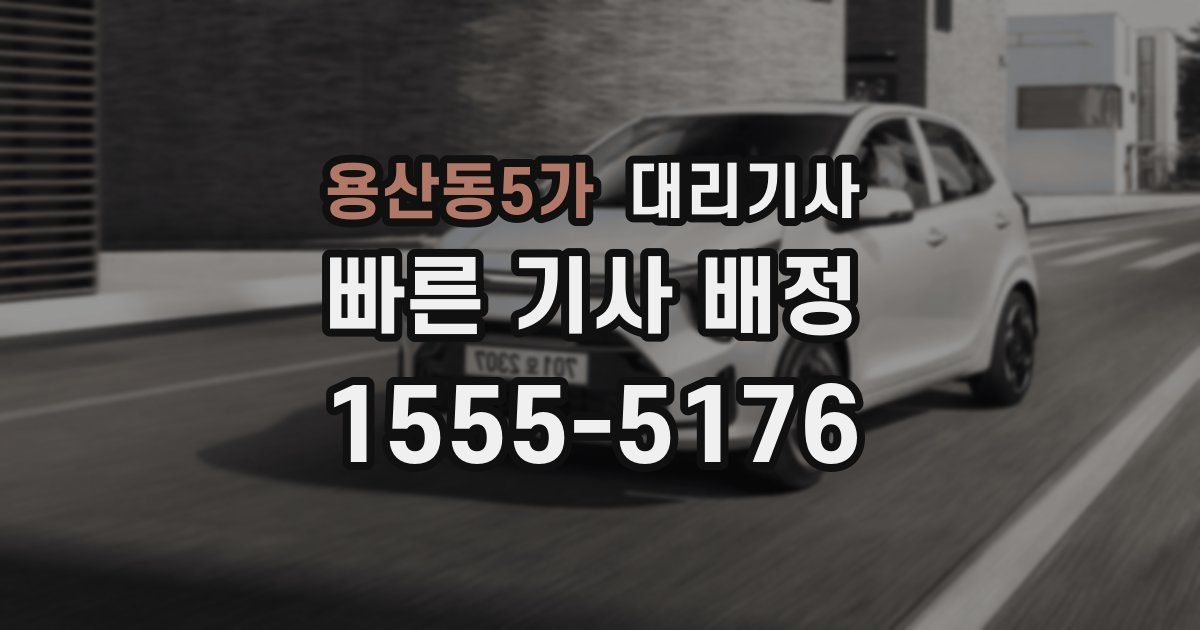 용산동5가 대리기사