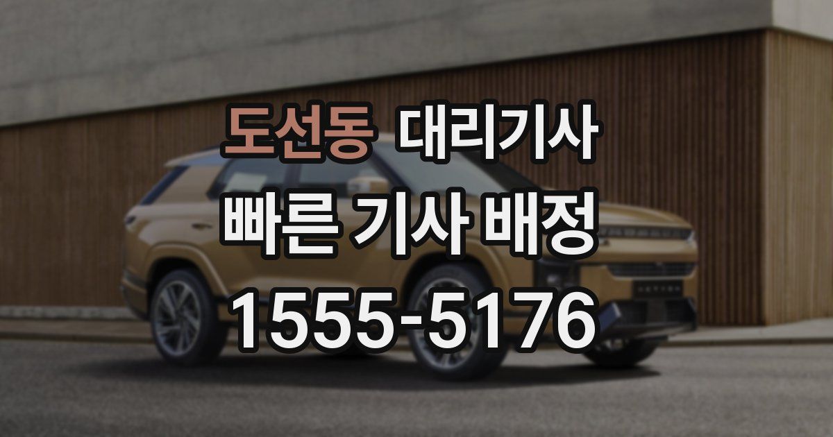 도선동 대리기사