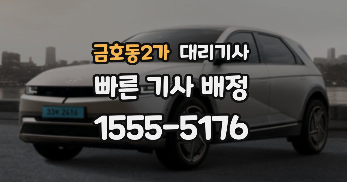 금호동2가 대리기사