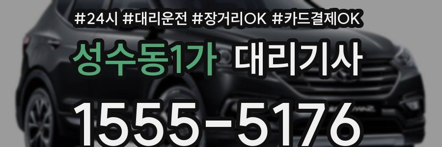 성수동1가 대리기사