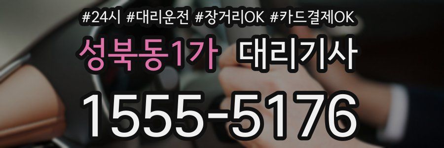 성북동1가 대리기사