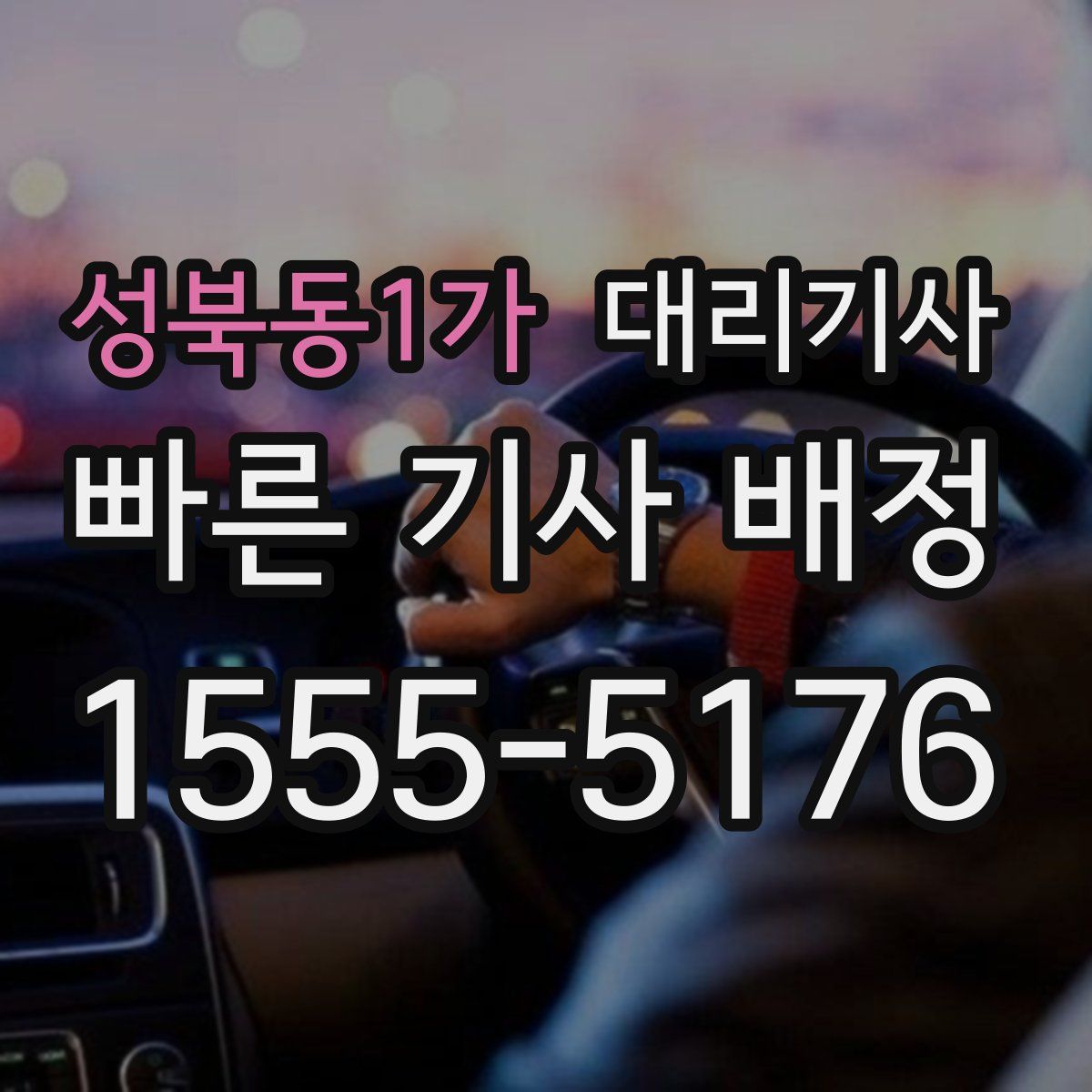 성북동1가 대리기사