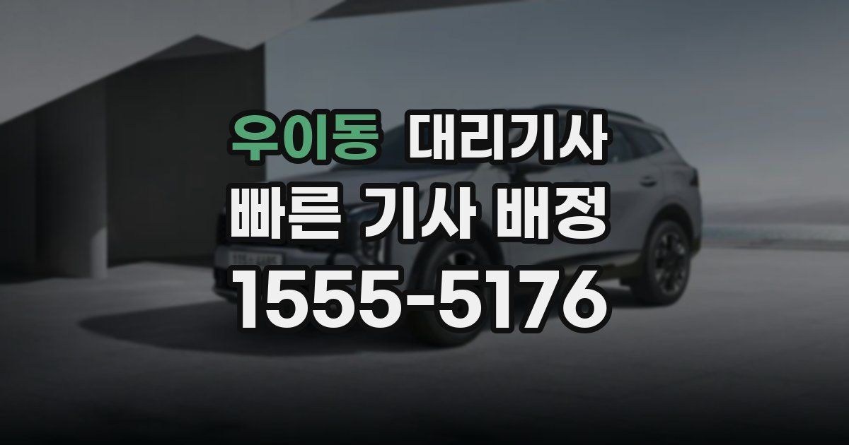 우이동 대리기사