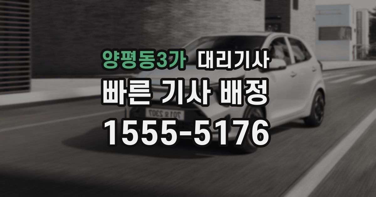 양평동3가 대리기사