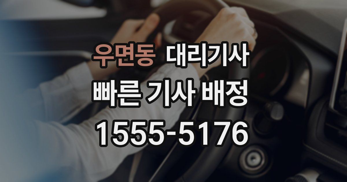 우면동 대리기사