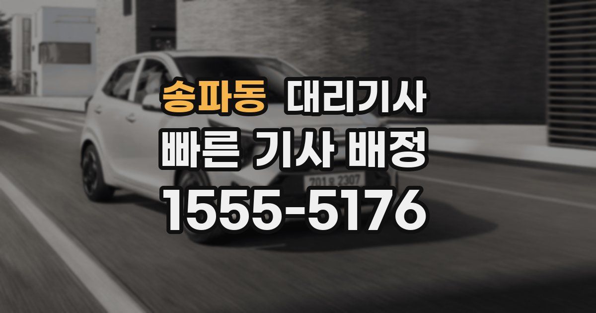 송파동 대리기사