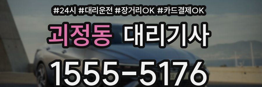 괴정동 대리기사