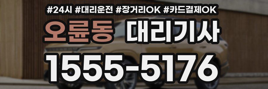 오륜동 대리기사