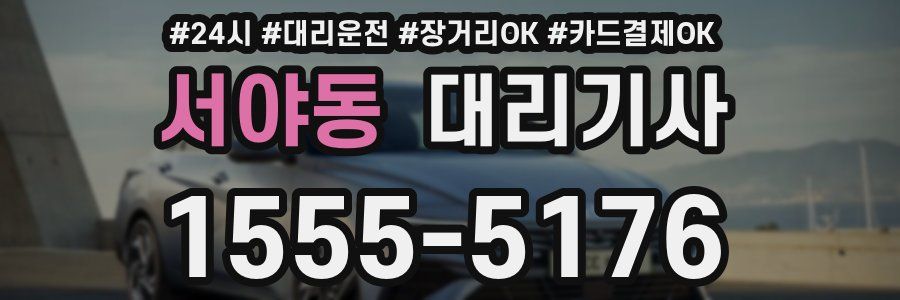 서야동 대리기사