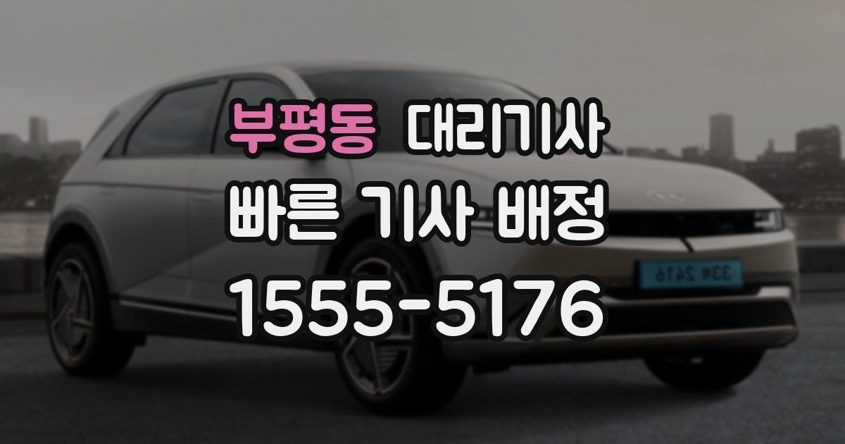 부평동 대리기사